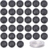 100Pcs Natural Crystal Beads Stone Gemstone Round Loose Energy Healing Beads with Free Crystal Stretch Cord for Jewelry Making (Black Lava, 8MM)...