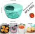 Ourokhome Manual Food Processor Vegetable Chopper, Portable Hand Pull String Garlic Mincer Onion Cutter for Veggies, Ginger, Fruits, Nuts, Herbs, ...