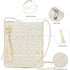 Straw Mesh Beach Bag Crossbody Clutch Purses for Women White Purses for Women Crossbody Purses Cross Body Bag...