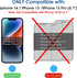amFiIm Tempered Glass Screen Protector for iPhone 14 6.1"/iPhone 13/iPhone 13 Pro 6.1", Easy OneTouch Installation, Auto-alignment, Bubble Free Ca...