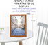 LIONWEI LIONWELI Decorative Plate Stand Holder Picture Frame Stand Easel Display Stand Gold...