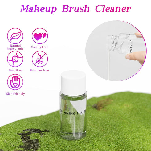 Makeup Brush Cleaner Machine-Rechargeable 1200mHA, Portable Electric Makeup Brush Cleaner Machine, 2 Gears Speed and Dehydration Function, with Cl...