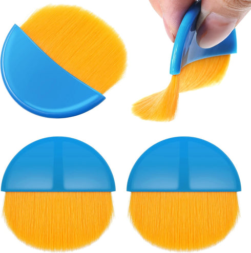4 Pieces Brush Applicator Diamond Painting Brush Accessories Tools, Artist Drawing Flat Brush for Christmas DIY Gesso, Varnishes, Oil Paint, Acryl...