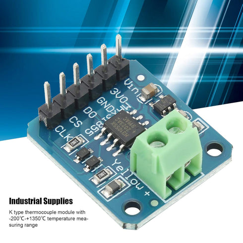 K Type Thermocouple Module,Max31855 K Type Thermocouple Breakout Board 200? to +1350? SPI Port Digital Output for K Thermocouple Probes Data Colle...