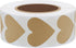 Hybsk 1000pcs Kraft Heart Stickers 30mm Love Stickers for Envelope Seals Crafting Scrapbooking (Kraft)...