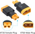 XT60 Male to XT30 Female Adaptor,XT30 Female to XT60 Male Wireless Connector Plug for RC FPV Drone Car Lipo NiMH Battery Charger ESC(4Pcs)......