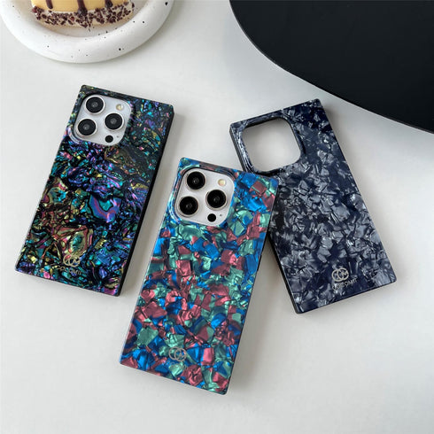 Cocomii Rectangle Case Compatible with iPhone 14 Pro Max - Compatible with MagSafe, Luxury, Slim, Glossy, Opalescent Pearl, Iridescent Glitter, Ea...