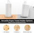 Wood Paper Towel Holder with Fixer, Paper Towel Holder Countertop, Kitchen Towel Holder Free-Standing with Fixed or Non-Slip Wooden Base-White...