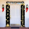 Wedding Anniversary Door Banner - Black Gold Happy Anniversary Sign for Party Decorations, Welcome Porch Outdoor Supplies...