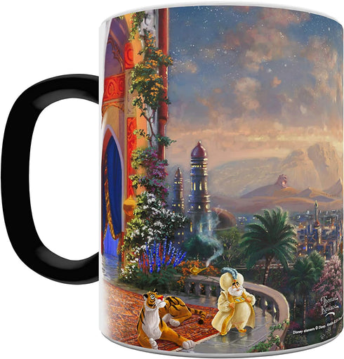 Morphing Mugs Disney - Aladdin - Princess Jasmine - A Whole New World - Thomas Kinkade - One 11 oz Color Changing Heat Sensitive Ceramic Mug – Ima...