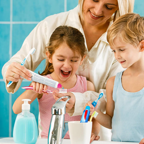 8 Pcs Toothpaste Caps Self Closing Toothpaste Squeezer Dispenser for Kids Silicone Toothpaste Covers Toothpaste Saver Cap Mess Free Toothpaste Top...