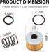 Oil Filter & Spring For Honda FourTrax 300 TRX300/FW TRX300EX TRX400EX Rancher 350 Foreman 400 450 500 520 Racher 420 Pioneer 500 520...