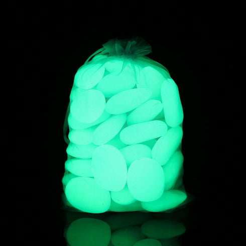 Glow in The Dark Pebbles,Decorative Glow Stones,Fish Tank Aquarium Gravel,Glow Pebbles for DIY Garden Gifts Decoration(Big Size, 3-4cm, 400g/14.1o...