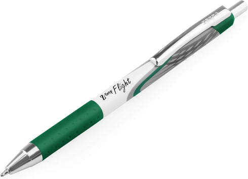 Zebra Classic Z-Grip Flight Ballpoint Pens - 1.2mm - Green - Pack of 3...
