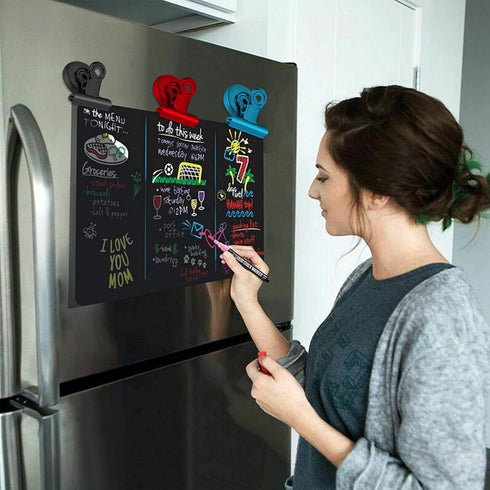 DIYSELF 20 Pack Magnetic Clips, Magnets Clips, Strong Refrigerator Magnets, Magnetic Clips Heavy Duty for Refrigerator, Classroom, Office, Kitchen...