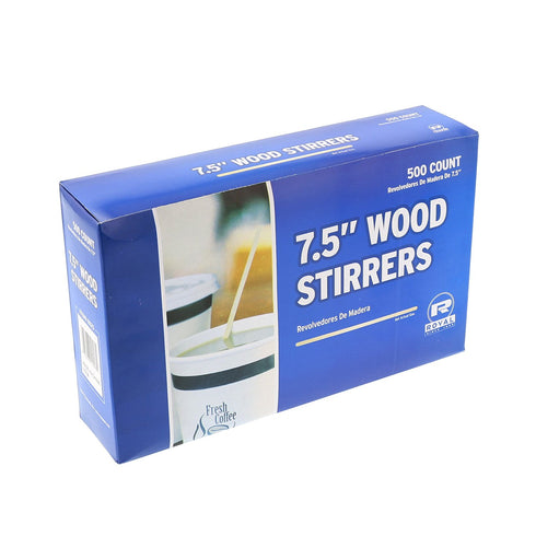 Royal 7.5" Wood Coffee Beverage Stirrers, Package of 500...