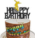 Glitter Happy Birthday Skateboard Cake Topper for Extreme Skateboard Sport Skateboarding Graffiti Theme Birthday Party Cake Decorations...