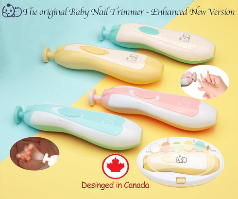 Baby Nail Trimmer 21 in 1, Usage Labeled Case & 13 Extra Replacement Tools, Royal Angels Baby Electric Nail File, Baby Nail Care, Nail Clipper New...