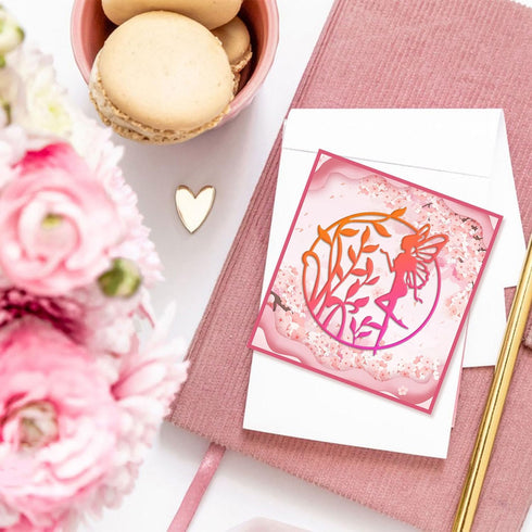 GLOBLELAND Metal Fairy People Cutting Dies Carbon Steel Cutting Dies Stencils for DIY Christmas Birthday Wedding Paper Card Making Craft Decoratio...