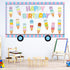 99Pcs Summer Ice Cream Birthday Bulletin Board Set Classroom Happy Birthday Chart Cutouts Name Plates Decoration for Calendars Bulletin Boards Wal...