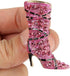EVER FAITH Lady High-Heel Brooch Pink Austrian Crystal Shoe Boot...