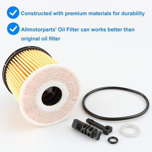 Oil Filter, Replace 26350-2M000, 263502M000 Compatible with Hyundai Kia 1.6L - 2020-2022 Accent Sonata Venue, 2021-2022 Elantra Kona Santa Fe, 202...