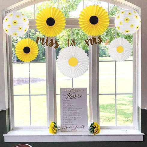 CHRORINE Sunflower Party Decorations, Sunflower Birthday Party Baby Shower Bridal Shower Wedding Decorations, Baby Shower Birthday Party Supplies...