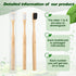 Sieral 24 Pcs Toothbrushes Extra Soft Bristles Wooden Bamboo Toothbrush 20000 Soft Natural Bristle Toothbrush for Kids Adults Home Travel Individu...