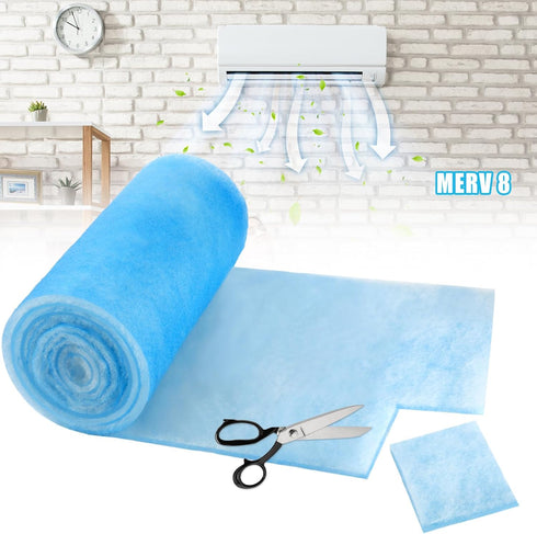 Merv 8 Reusable Air Vent Filter Cut to Fit Electrostatic Floor Vent Filter Washable Replacement Ac Filter Compatible with Most Air Conditioning Fu...