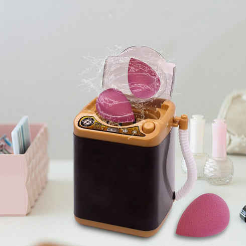 Makeup Sponge Washing Machine, Deep Clean Mini Washing Machine for Makeup Sponge, Powder Puffs...