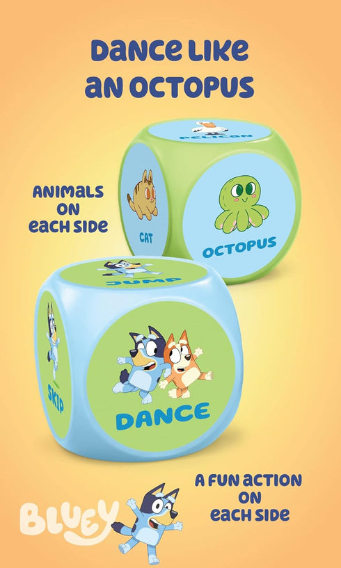 BLUEY Wackadoo Dice Imagination Act Out The Action Game | Family Game Night for All Ages | Creative and Engaging Fun for All Featuring Bluey and B...