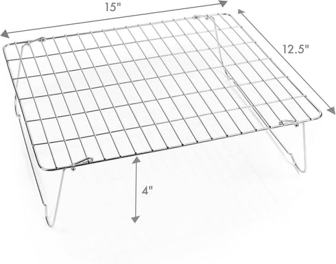 Brod & Taylor Accessory Shelf with Folding Legs for Folding Proofer & Slow Cooker (Stainless Steel)...