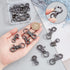 PH PandaHall 16 Pcs 2 Sizes Metal Lobster Claw Clasps 1.2"/1.3" Swivel Lanyards Trigger Snap Hooks Strap for Keychain Key Rings Bags Pendants Pet ...