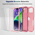 Phone Case for iPhone 13 and iPhone 14, Non-Slip Shockproof 10 Ft Military Dropproof Phone Case with 2 Tempered Glass Screen Protectors, 6.1 Inch ...