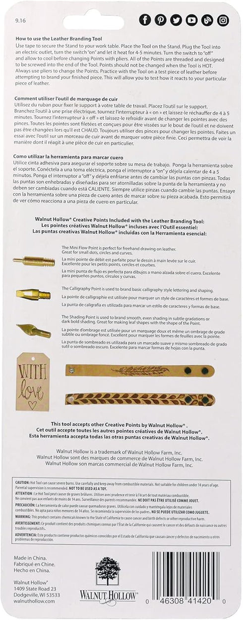 Walnut Hollow Leather Branding Tool...