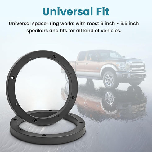 Universal 6.5 inch Car Door Speaker Mounting Ring Spacer Adapter...
