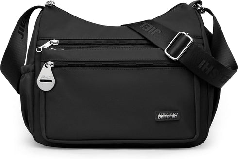 Women Shoulder Handbag Roomy Multiple Satchel Pockets Bag Ladies Crossbody Purse Fashion with Wide Adjustable Strap...