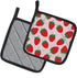 Caroline's Treasures BB5146PTHD Strawberries on Pink Pair of Pot Holders Kitchen Heat Resistant Pot Holders Sets Oven Hot Pads for Cooking Baking ...
