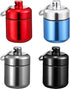 4 Pieces keychain pill holder Waterproof Aluminum Pill Case Box Aluminum Case Box with Keychain for Purse for Travel, Foam Storage Case, Multicolo...