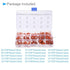Silicone Rubber O Ring Assortment Kit, 15 Sizes, Silicone Flexible Nitrile Metric Pressure Washer O-Rings Gasket -(Applications: for Automotive Pl...