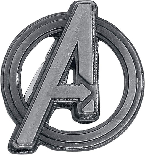 Marvel unisex adult Modern Marvel Avengers Logo Lapel Pin, Silver, 1 US...