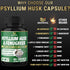BMVINVOL Psyllium Husk Fiber Supplement t with Fenugreek, Apple Cider Vinegar, Turmeric, Ginger, Black Pepper- Digestion Health Support - 60 Capsu...