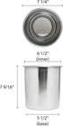 Thunder Group SLBM004 Bain Marie Pot 4-1/4 Quart Polished Exterior and Satin Interior...
