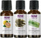 3-Pack Variety of NOW Essential Oils: Summer Night Blend - Citronella, Lemongrass, Grapefruit...