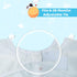 Little Dimsum Toddler Feeding Smocks Baby Waterproof Bib with Crumb Catcher Pocket Short Sleeve Adjustable Baby Bib, Pack of 2 Colors Glatic&space...