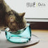 Felli Pet Oblik Anti Whisker Fatigue Cat Bowl Raised Stainless Steel Angled Wide Shallow Dish for Dry Wet Food, Vomit & Spill Proof Tilted Elevate...