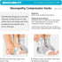 BraceAbility Neuropathy Socks for Women and Men - Toeless Compression Foot Neuropathy Socks, Peripheral Neuropathy Socks, Diabetic Neuropathy Sock...
