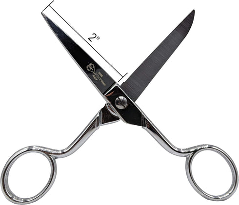 Ultima 5 Inch Dress Maker Scissors – Drop Forged Carbon Steel Dressmaker’s Sheers, Chrome Plated with Straight Handles, Made in Italy...