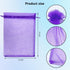 100PCS 6x9 Inches Organza Drawstring Pouches Jewelry Party Wedding Favor Gift Bags (6x9, Purple)...