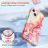 CASEFIV Compatible with iPhone 13 Case, Marble Pattern 3 in 1 Heavy Duty Shockproof Full Body Rugged Hard PC+Soft Silicone Drop Protective Girls W...